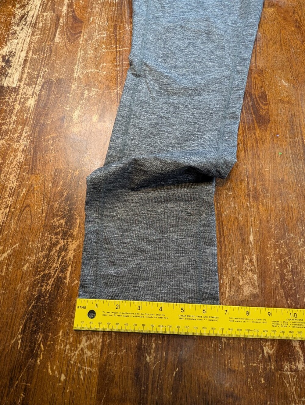 Duluth Trading Co Leggings Womens Medium Gray Activewear Athleisure Zip Pocket - Picture 5 of 7
